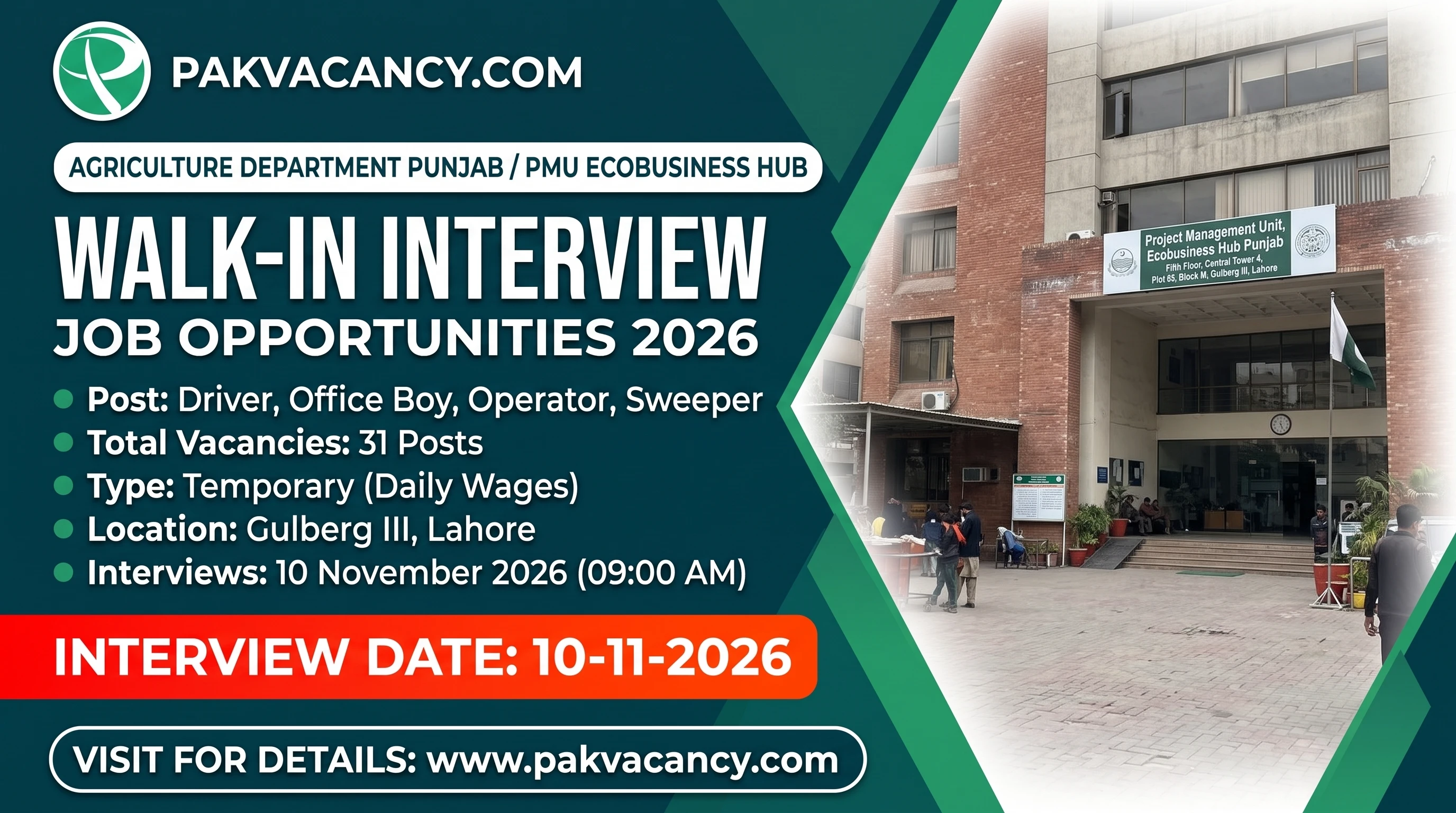 Agriculture Department Punjab Jobs 2026