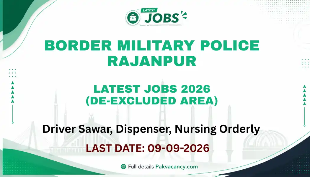 Border Military Police Rajanpur Jobs 2026 – Latest Vacancies