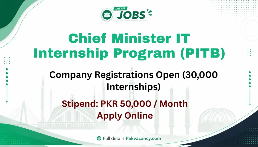 Chief Minister IT Internship Program 2026 Company Registration