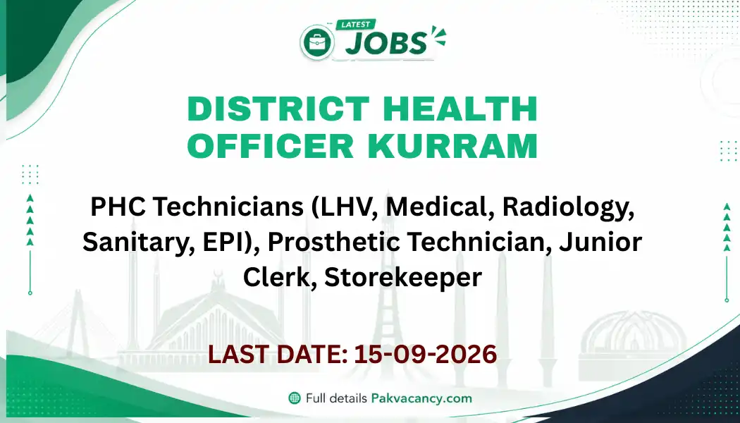 DHO Kurram Jobs 2026 Apply Online via ETEA – Paramedical Posts