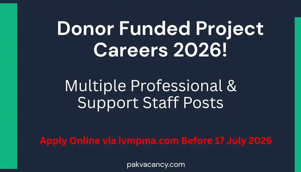 Donor Funded Project KPK Jobs 2026 – ivmpma.com Multiple District Vacancies