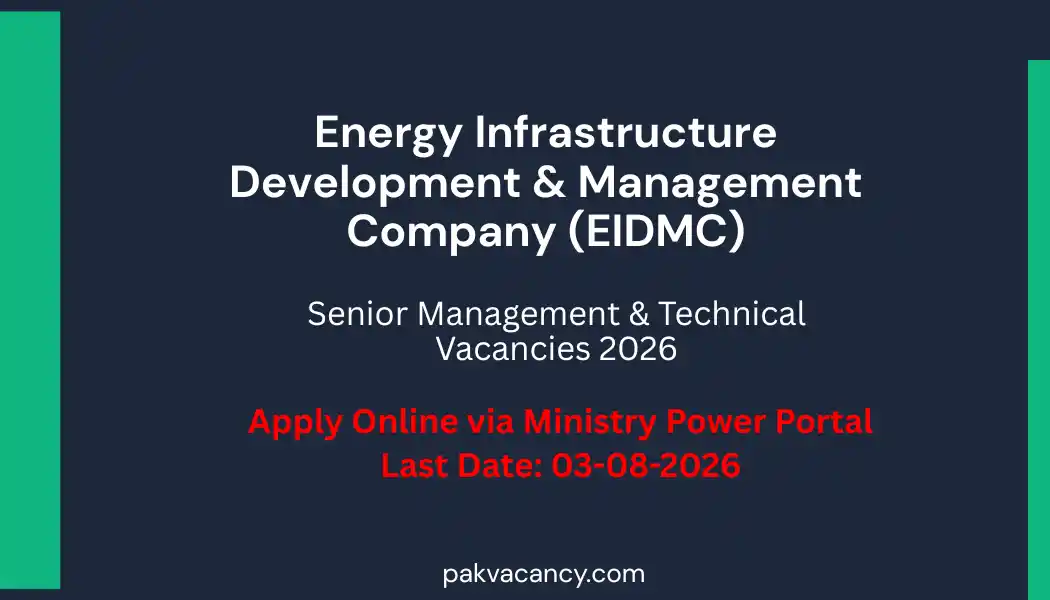 EIDMC Jobs 2026 – Energy Infrastructure Development and Management Company