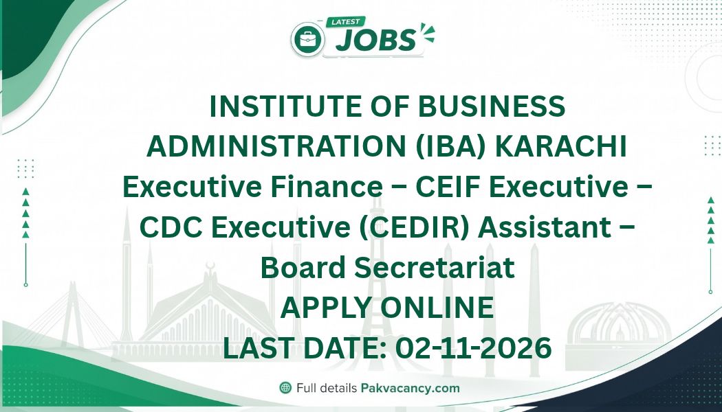 IBA Karachi Jobs 2026 Apply Online – Latest Non-Teaching Vacancies