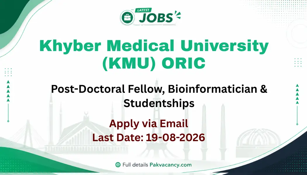 KMU ORIC Jobs 2026 Apply Online | Peshawar Research Posts