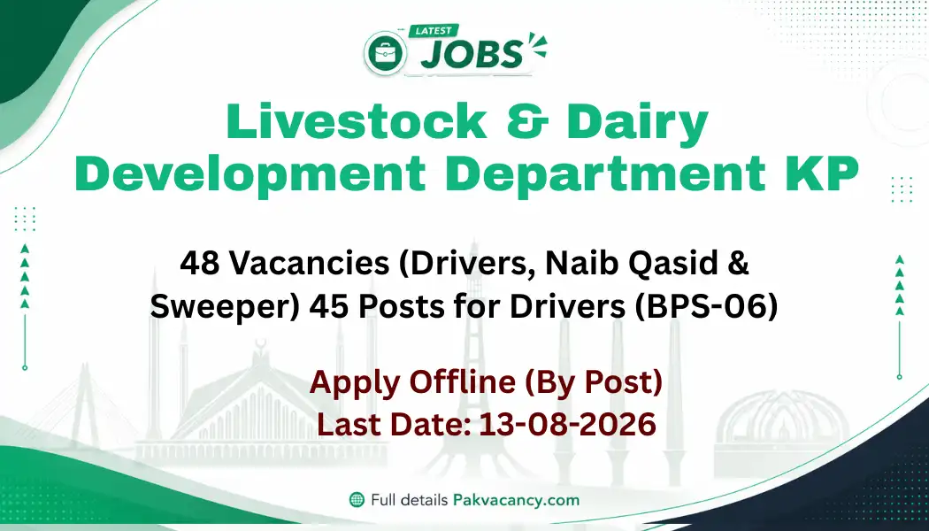 Livestock Department KP Jobs 2026 Apply Offline | 48 Vacancies