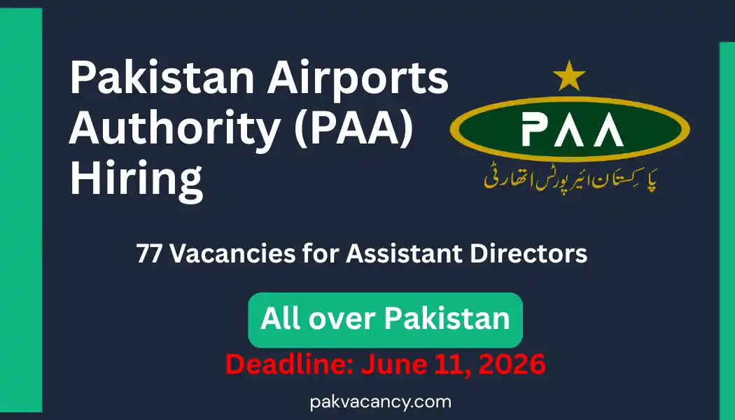 Pakistan Airports Authority PAA Jobs 2026 – Apply Online for Assistant Directors