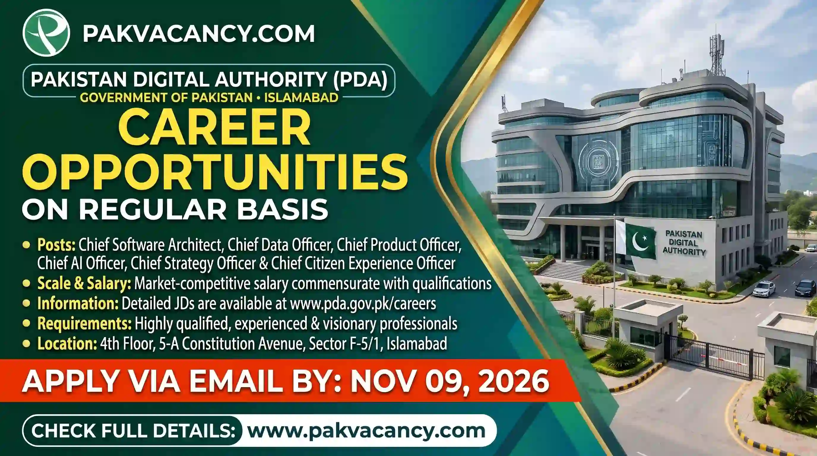 Pakistan Digital Authority PDA Jobs 2026