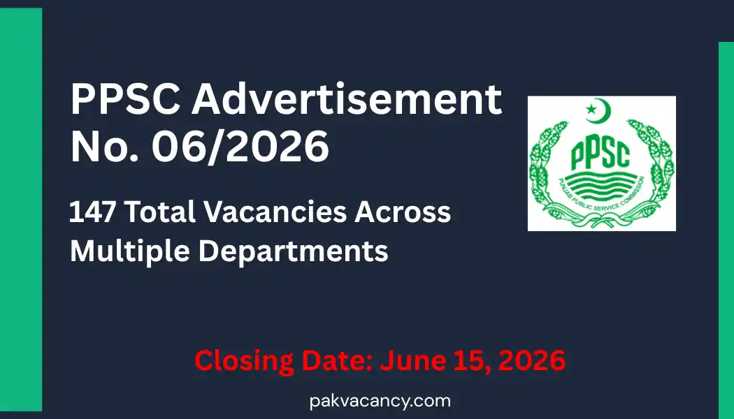 PPSC Advertisement No 06/2026 – Apply Online for TEPA LDA & CPWB Jobs