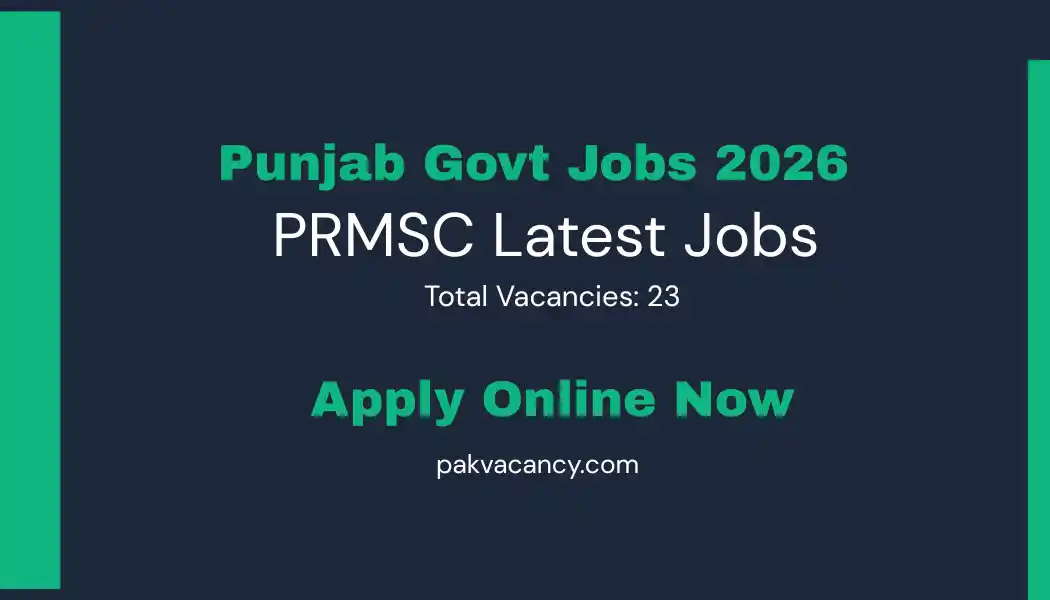 PRMSC Jobs 2026 Apply Online | Latest Punjab Government Jobs