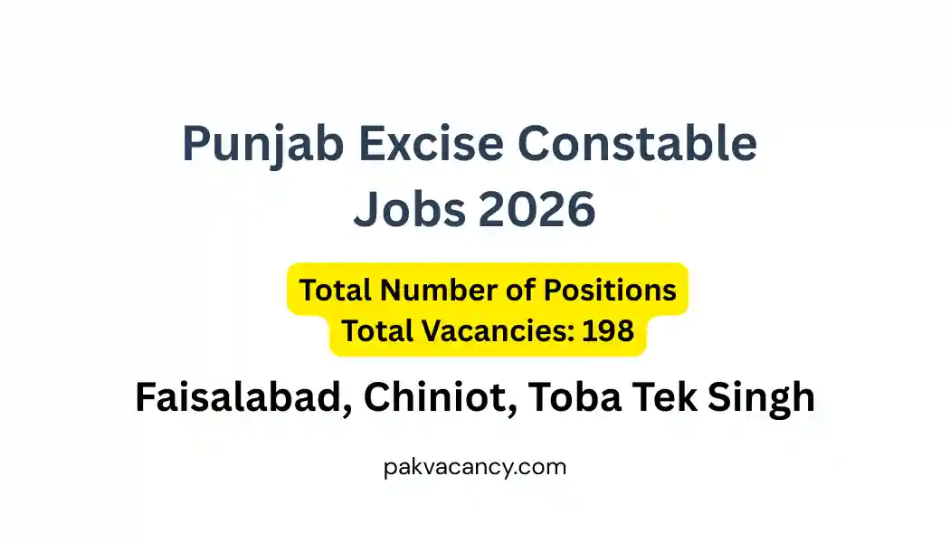 Punjab Excise Constable Jobs 2026