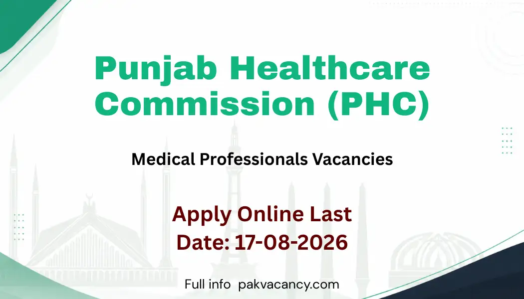 Punjab Healthcare Commission PHC Jobs 2026 Apply Online