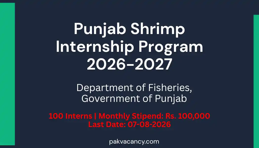 Punjab Shrimp Internship Program 2026 Apply Online | Paid Internship