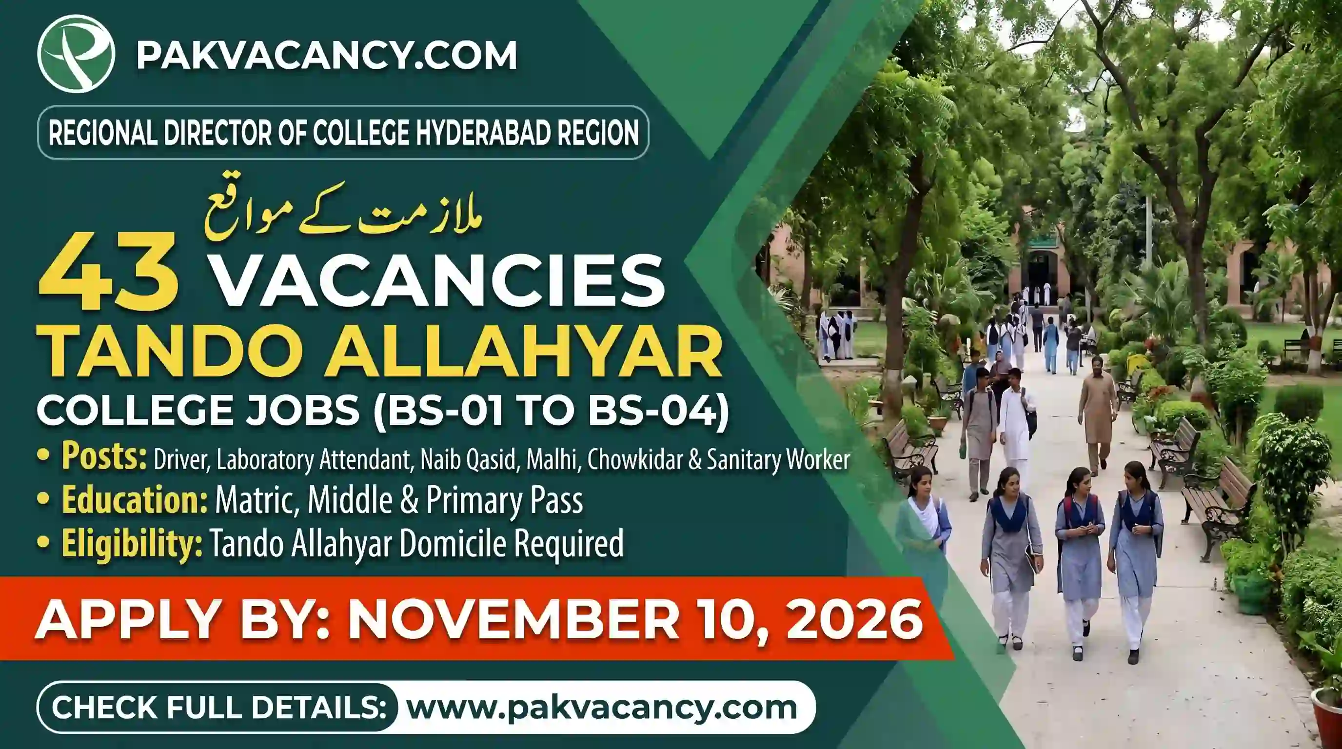Regional Director Colleges Hyderabad Jobs 2026