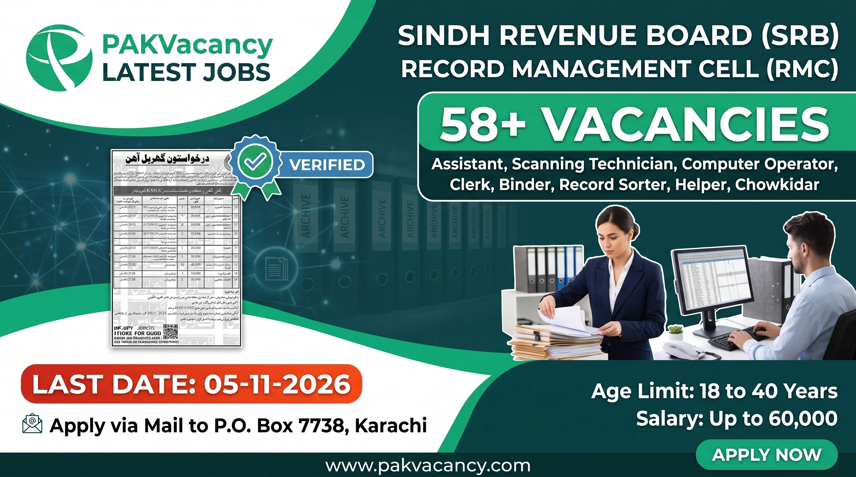 Sindh Revenue Board Jobs 2026