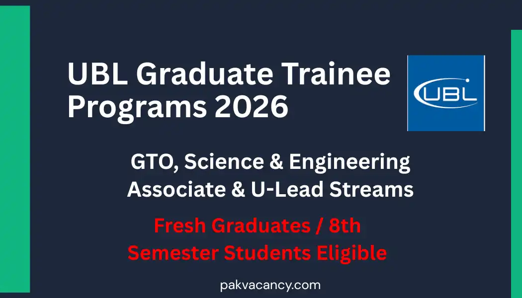 UBL Graduate Trainee Officer & U-Lead Management Trainee Program 2026