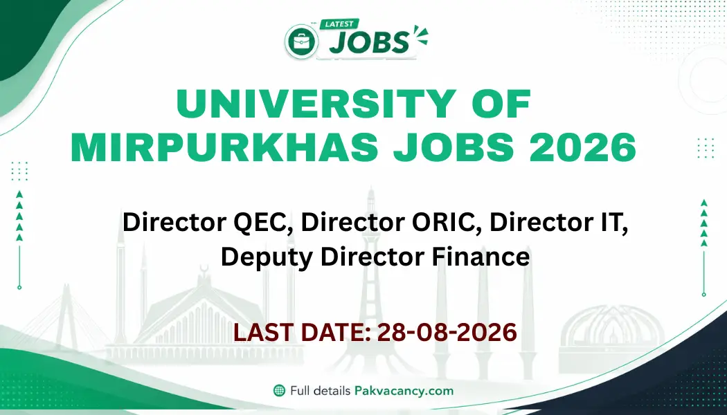 University of Mirpurkhas Jobs 2026 Apply Offline – Latest Vacancies